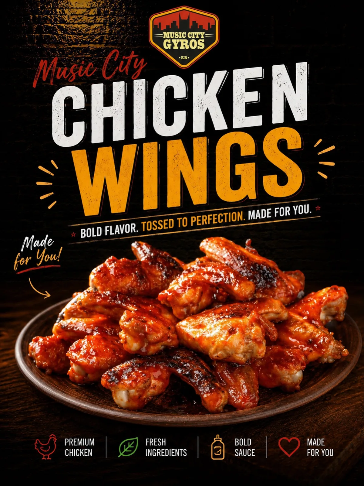Buffalo chicken wings